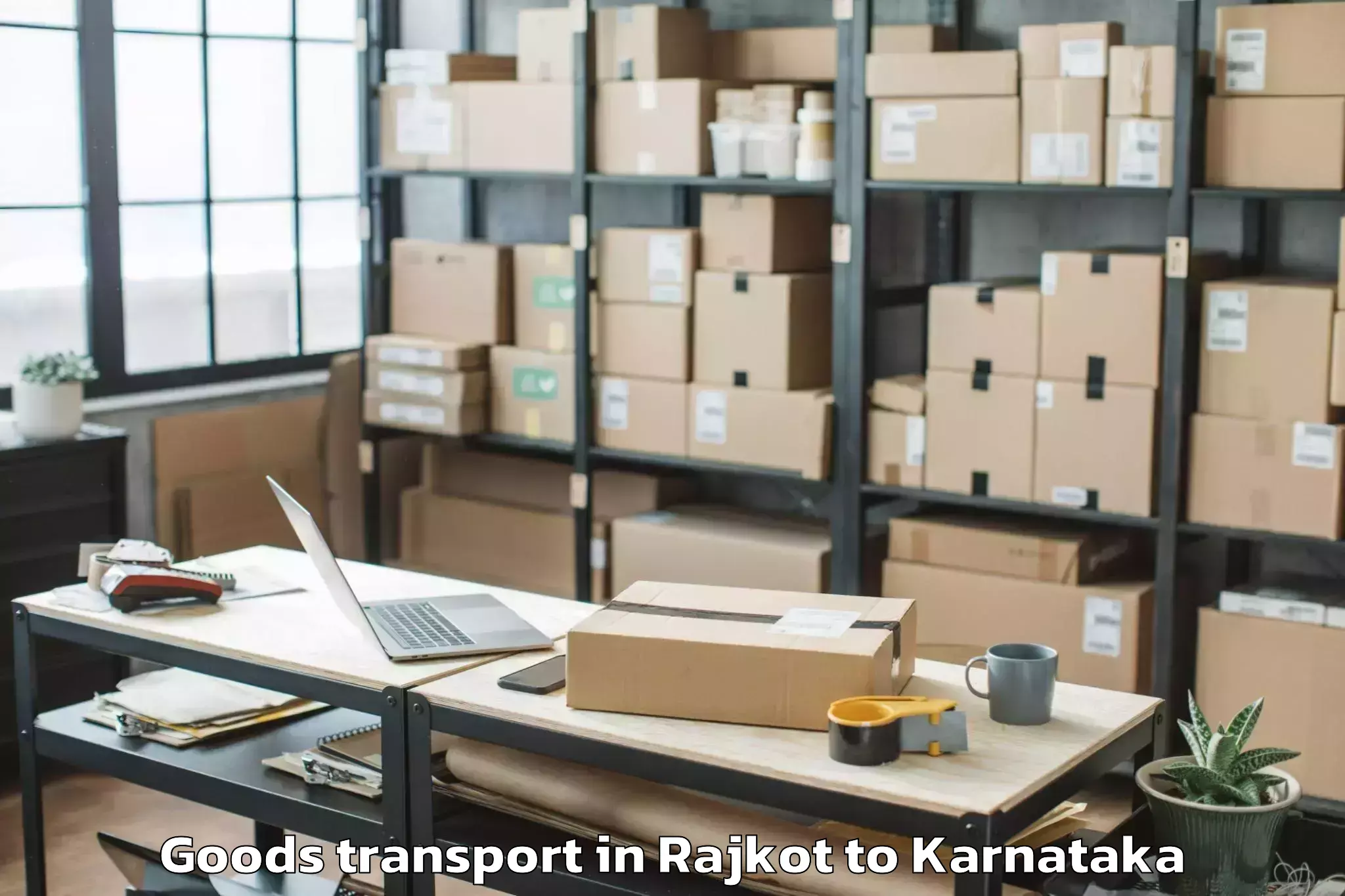 Hassle-Free Rajkot to Orion Mall Goods Transport